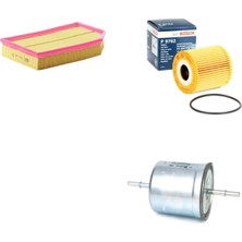 Bosch Filtre Bakım Seti Volvo XC90 2.9 T6 2004-2012 Benzinli Hava + Yağ F. + Yakıt Filtre Bosch