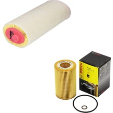 Bosch Filtre Bakım Seti Bmw 3 Serisi E46 320 D Dizel 136 Beygir 1998-2004 Hava + Yağ Filtre
