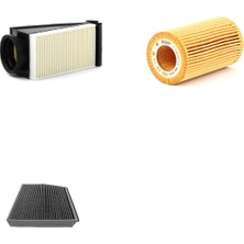 Bosch Filtre Bakım Seti Mercedes Glc 250 Amg Dizel 204 Beygir XC253 2015-2017 Hava + Yağ F. + Polen Filtre Eurofil