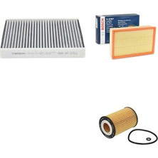 Bosch Filtre Bakım Seti Volkswagen Polo 1.6 Tdı Dizel 6r 6c 2018+ Hava + Yağ F. + Polen Filtre Bosch