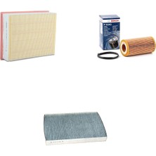 Bosch Filtre Bakım Seti Audi A4 2.0 Tfsı 2005-2008 Hava + Yağ F. + Polen Filtre Sardes