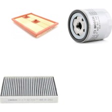 Bosch Filtre Bakım Seti Skoda Rapid 1.4 Tsı 2013-2016 125 Beygir Czca Motor Hava + Yağ F. + Polen Filtre Bosch