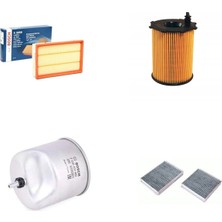 Bosch Filtre Bakım Seti Peugeot 207 1.6 Hdı Dizel 92 Beygir 2010+ 9hp Hava + Yağ F + Yakıt F. + Polen Sardes