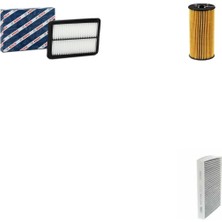 Bosch Filtre Bakım Seti Renault Kadjar 1.5 Dizel 115 Beygir 2013-2019 Hava + Yağ F. + Polen Filtre Sardes