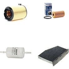 Bosch Filtre Bakım Seti Volkswagen Golf 5 2.0 Benzin 150 Beygir 2004-2005 Hava + Yağ F + Yakıt F. + Polen Bosch