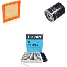 Bosch Filtre Bakım Seti Nissan Micra 1.2 80 Beygir 2003-2010 Hava + Yağ F. + Polen Filtre Filtron