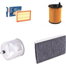 Bosch Filtre Bakım Seti Peugeot 308 I 1.6 Hdı Dizel 112 Beygir 2000-2014 Hava + Yağ F + Yakıt F. + Polen Sardes