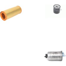 Bosch Filtre Bakım Seti Fiat Doblo 1.9 Dizel 2001-2005 68 Beygir Hava + Yağ F. + Yakıt Filtre Bosch