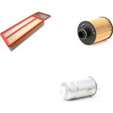 Bosch Filtre Bakım Seti Fiat Fiorino 1.3 Mtj Dizel 2010+ Euro5 Hava + Yağ F. + Yakıt Filtre Bosch