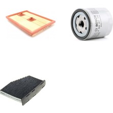 Bosch Filtre Bakım Seti Volkswagen Scirocco 1.4 Tsı Benzin 125 -150 Beygir Hava + Yağ F. + Polen Filtre Sardes