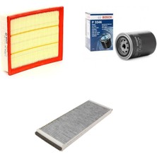 Bosch Filtre Bakım Seti Audi A4 1.9 Tdı Dizel 1996-1999 Hava + Yağ F. + Polen Filtre Sardes