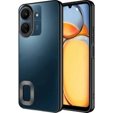 Xiaomi Redmi 13C Uyumlu Kılıf Kamera Korumalı Logo Gösteren Zore Omega Kapak
