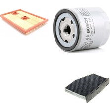 Bosch Filtre Bakım Seti Volkswagen cc 1.4 Tsı Benzin 150 Beygir 2009-2017 Hava + Yağ F. + Polen Filtre Bosch