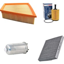 Bosch Filtre Bakım Seti Seat Cordoba 1.4 Tdı Dizel 2001-2005 Hava + Yağ F + Yakıt F. + Polen Bosch