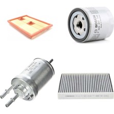 Bosch Filtre Bakım Seti Skoda Fabia 1.2 Tsı Benzinli 2015+ Hava + Yağ F + Yakıt F. + Polen Bosch