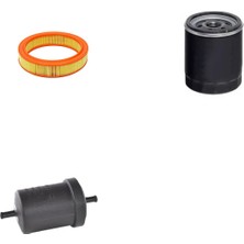 Bosch Filtre Bakım Seti Skoda Felicia 1.3 1990-1998 Yuvarlak Hava Filtre Hava + Yağ F. + Yakıt Filtre Sardes