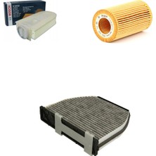 Bosch Filtre Bakım Seti Mercedes E250 Cdı Euro 6 Motor W212 2009-2016 Dizel Hava + Yağ F. + Polen Filtre Sardes