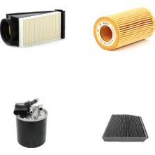 Bosch Filtre Bakım Seti Mercedes Glc 250 Amg Dizel 204 Beygir XC253 2015-2017 Hava + Yağ F + Yakıt F. + Polen Eurofil