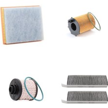 Bosch Filtre Bakım Seti Peugeot 3008 1.6 Bluehdi Dizel 2015+ 120 Beygir Hava + Yağ F + Yakıt F. + Polen Bosch