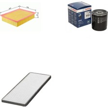 Filtre Bakım Seti Opel Astra F 2.0 Benzin 1991-1998 Hava + Yağ F. + Polen Filtre Bosch