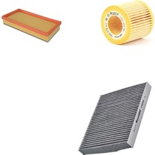 Bosch Filtre Bakım Seti Skoda Fabia 1.2 1999-2008 Benzinli Hava + Yağ F. + Polen Filtre Bosch