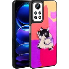 Xiaomi Redmi Note 12 Pro 4g Uyumlu Kılıf Parlayan Kabartmalı Ikonik Figürlü Zore Amas Silikon Kapak