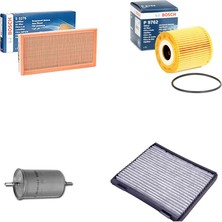 Bosch Filtre Bakım Seti Volvo S40 I 1.9 T 2.0 136 Beygir 1995-2003 Hava + Yağ F + Yakıt F. + Polen Sardes
