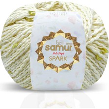 Samur Spark Pullu Iplik 105 Krem-Altın 50 GR-145 mt