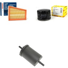 Bosch Filtre Bakım Seti Renault Megane I 1.4 75 Beygir 1996-2002 Hava + Yağ F. + Yakıt Filtre Bosch
