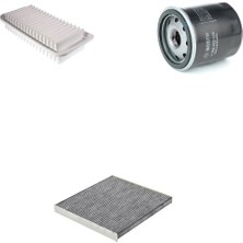 Bosch Filtre Bakım Seti Toyota Yaris 1.3 1999-2002 Benzinli 86 Beygir Hava + Yağ F. + Polen Filtre Sardes