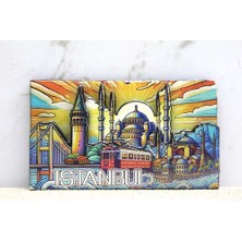 Ahşap Istanbul Temalı Magnet