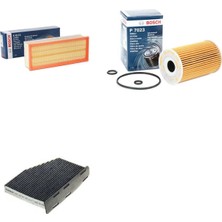 Bosch Filtre Bakım Seti Volkswagen cc 2.0 Tdı Dizel 2009-2017 Hava + Yağ F. + Polen Filtre Bosch