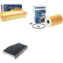 Bosch Filtre Bakım Seti Volkswagen Passat 2.0 Tdı Dizel 2011-2014 Hava + Yağ F. + Polen Filtre Bosch