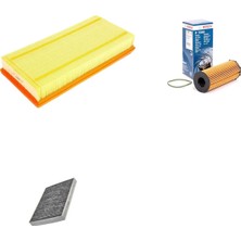 Bosch Filtre Bakım Seti Volkswagen Touareg 3.0 Dizel 2008-2009 Hava + Yağ F. + Polen Filtre Bosch