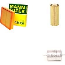 Filtre Bakım Seti Mercedes Slk 200 R170 1998-2003 Hava + Yağ F. + Yakıt Filtre Bosch
