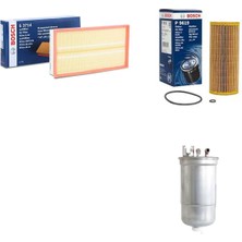 Bosch Filtre Bakım Seti Skoda Octavia 1.9 Tdı Dizel 1999-2004 1u2 Hava + Yağ F. + Yakıt Filtre Bosch