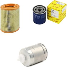 Filtre Bakım Seti Citroen Saxo 1.5 Dizel 1997-2003 Hava + Yağ F. + Yakıt Filtre Bosch