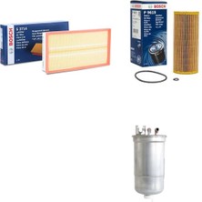 Bosch Filtre Bakım Seti Volkswagen Golf 4 1.9 Tdı Dizel 1998-2003 Hava + Yağ F. + Yakıt Filtre Bosch