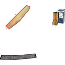 Bosch Filtre Bakım Seti Bmw X3 E83 20D Dizel N47 150 Beygir 2003-2010 Hava + Yağ F. + Polen Filtre Sardes