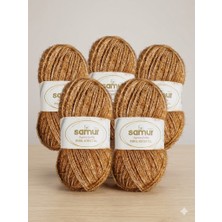 Samur Pırıl Kristal Simli 286 Kahve 100 GRAM-220 Metre 5 Adet
