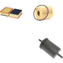Bosch Filtre Bakım Seti Peugeot 306 1.4 Benzinli 75 Beygir Motor Nodan Itibaren 4717578 Hava + Yağ F. + Yakıt Filtre Bosch