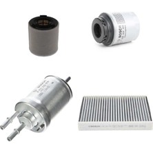Bosch Filtre Bakım Seti Skoda Fabia 1.2 Tsı 105 Beygir 2011-2014 Hava + Yağ F + Yakıt F. + Polen Sardes