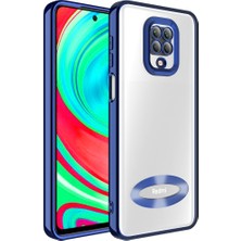 Xiaomi Redmi Note 9s Uyumlu Kılıf Kamera Korumalı Logo Gösteren Zore Omega Kapak