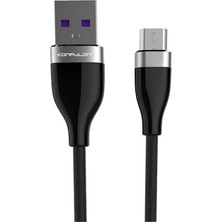 Hnrlishp Konfulon S82 Seramik Uçlu Micro USB Kablo 1m 3.1A - Siyah
