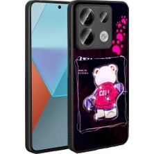 Xiaomi Redmi Note 13 Pro 5g Uyumlu Kılıf Parlayan Kabartmalı Ikonik Figürlü Zore Amas Silikon Kapak