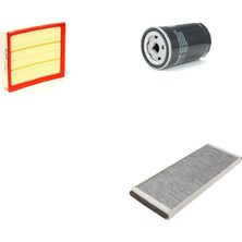Bosch Filtre Bakım Seti Volkswagen Passat 1.6 1.8 Benzin 100-125 Beygir 1996-2001 Hava + Yağ F. + Polen Filtre Sardes