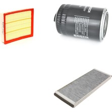 Bosch Filtre Bakım Seti Volkswagen Passat 1.8 Turbo Benzin 150 Beygir 1996-2001 Hava + Yağ F. + Polen Filtre Sardes