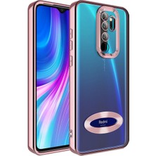 Xiaomi Redmi Note 8 Pro Uyumlu Kılıf Kamera Korumalı Logo Gösteren Zore Omega Kapak