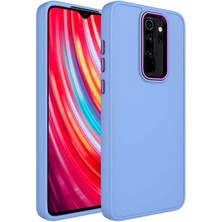 Xiaomi Redmi Note 8 Pro Uyumlu Kılıf Metal Çerçeve ve Buton Tasarımlı Silikon Zore Luna Kapak