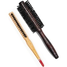 408 ve 690 Profesyonel Yanmaz Set Topuz Saç Fırçası-2'li